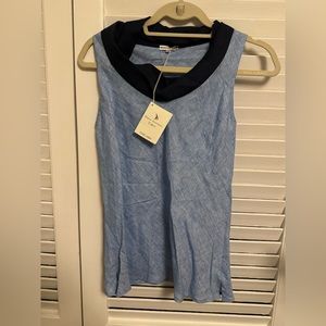 Light Blue Linen top from Italy